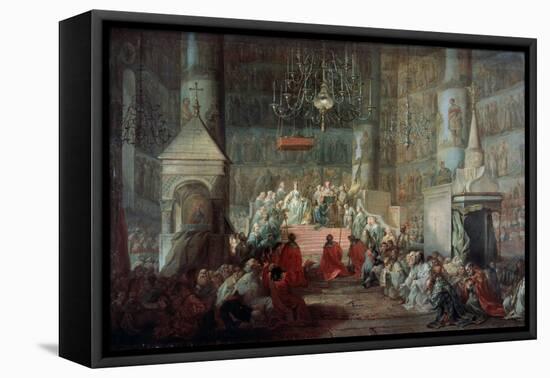 The Coronation of the Empress Catherine II of Russia on 12th September 1762, 1777-Stefano Torelli-Framed Premier Image Canvas