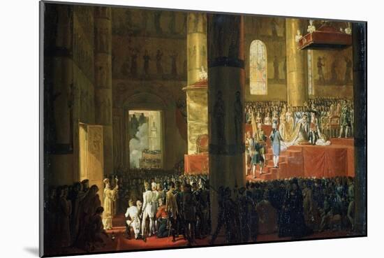 The Coronation of the Empress Maria Feodorovna on 5th April 1797, 19th Century-Horace Vernet-Mounted Giclee Print
