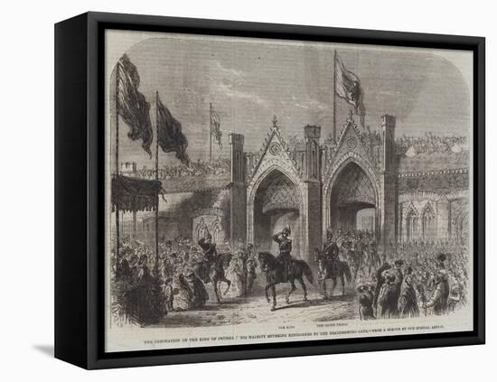 The Coronation of the King of Prussia, His Majesty Entering Konigsberg by the Brandenburg Gate-null-Framed Premier Image Canvas