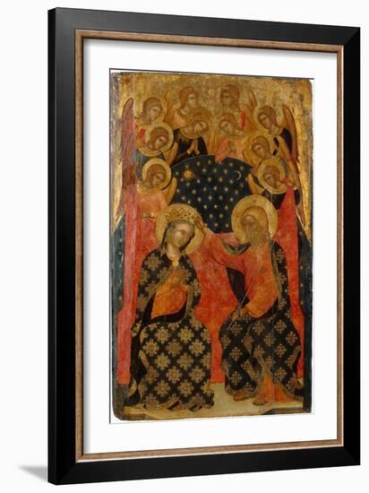 The Coronation of the Virgin, 1360S-Caterino Veneziano I-Framed Giclee Print
