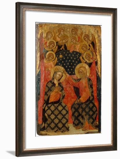 The Coronation of the Virgin, 1360S-Caterino Veneziano I-Framed Giclee Print