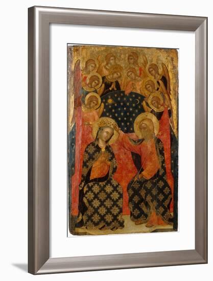 The Coronation of the Virgin, 1360S-Caterino Veneziano I-Framed Giclee Print