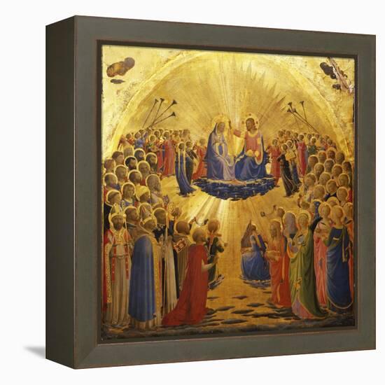 The Coronation of the Virgin, 1434-1435-Fra Angelico-Framed Premier Image Canvas