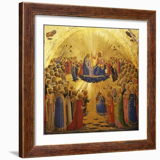 The Coronation of the Virgin, 1434-1435-Fra Angelico-Framed Premium Giclee Print