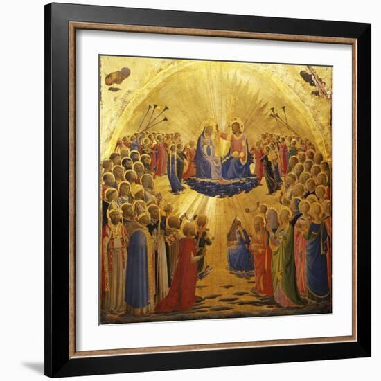 The Coronation of the Virgin, 1434-1435-Fra Angelico-Framed Premium Giclee Print