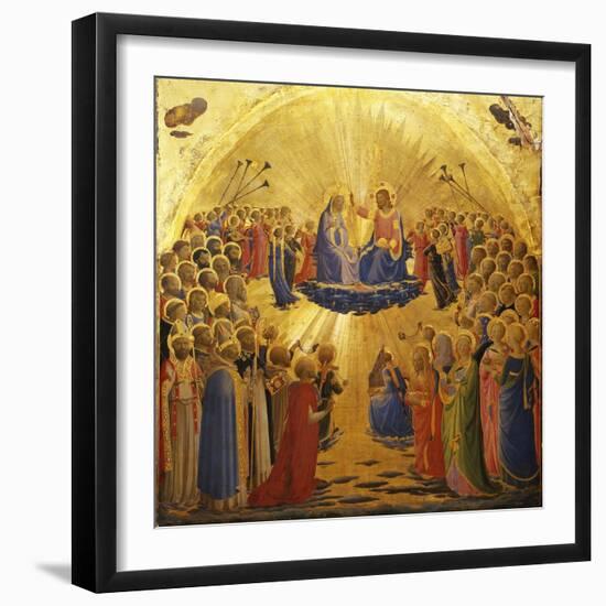 The Coronation of the Virgin, 1434-1435-Fra Angelico-Framed Giclee Print