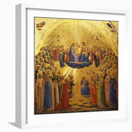 The Coronation of the Virgin, 1434-1435-Fra Angelico-Framed Giclee Print