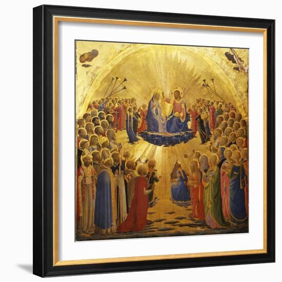 The Coronation of the Virgin, 1434-1435-Fra Angelico-Framed Giclee Print