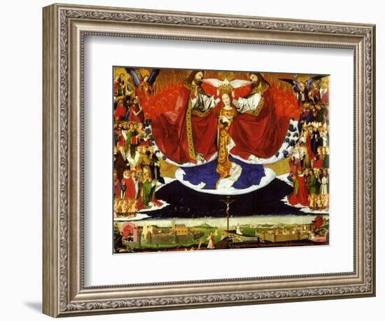 The Coronation of the Virgin, 1454-Enguerrand Quarton-Framed Giclee Print