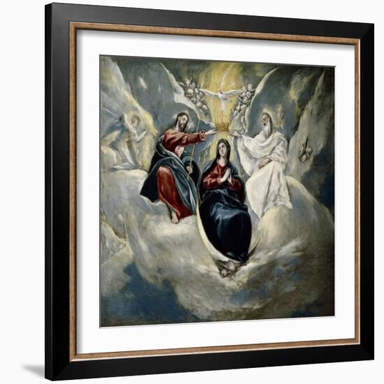 The Coronation of the Virgin, 1592-El Greco-Framed Giclee Print