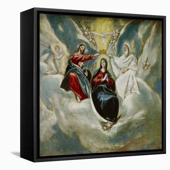 The Coronation of the Virgin, 1592-El Greco-Framed Premier Image Canvas