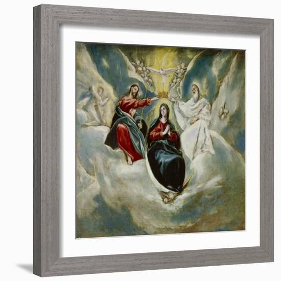 The Coronation of the Virgin, 1592-El Greco-Framed Giclee Print