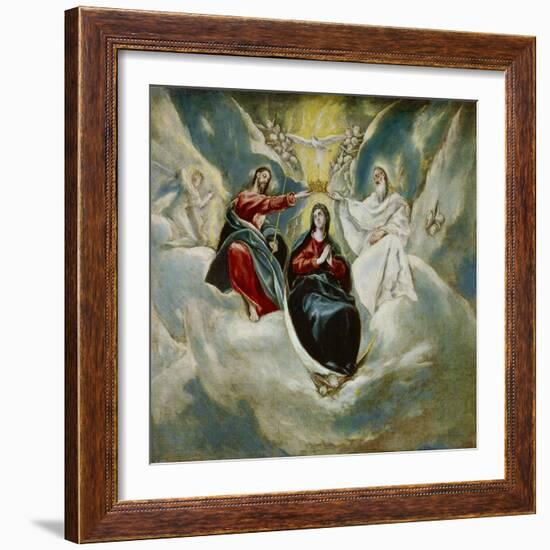 The Coronation of the Virgin, 1592-El Greco-Framed Giclee Print