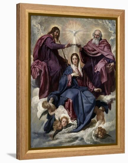The Coronation of the Virgin, 1635-1636-Diego Velazquez-Framed Premier Image Canvas