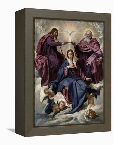 The Coronation of the Virgin, 1635-1636-Diego Velazquez-Framed Premier Image Canvas