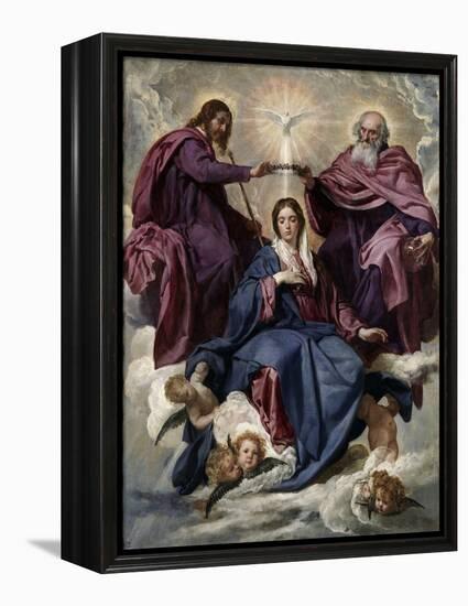 The Coronation of the Virgin, 1635-1636-Diego Velazquez-Framed Premier Image Canvas