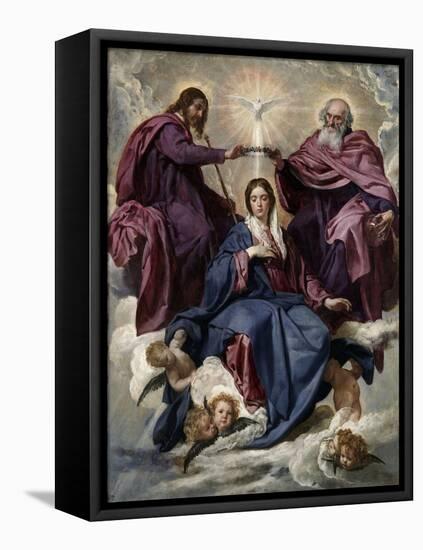 The Coronation of the Virgin, 1635-1636-Diego Velazquez-Framed Premier Image Canvas