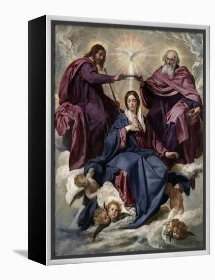 The Coronation of the Virgin, 1635-1636-Diego Velazquez-Framed Premier Image Canvas