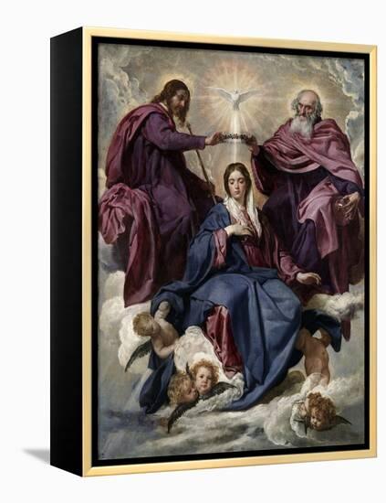 The Coronation of the Virgin, 1635-1636-Diego Velazquez-Framed Premier Image Canvas