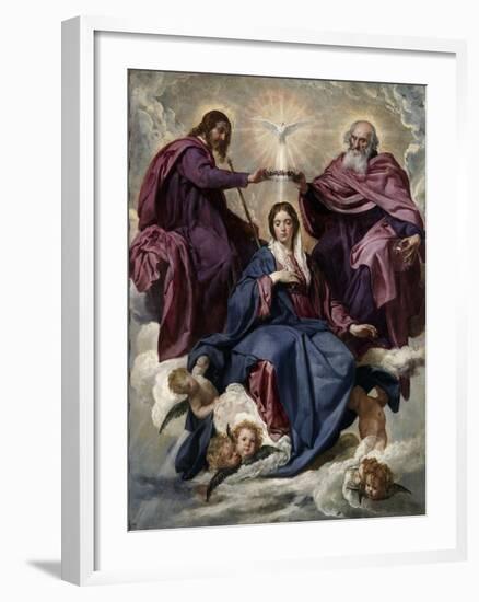 The Coronation of the Virgin, 1635-1636-Diego Velazquez-Framed Giclee Print