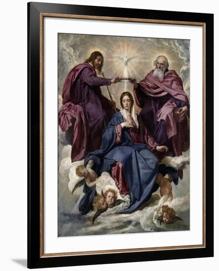 The Coronation of the Virgin, 1635-1636-Diego Velazquez-Framed Giclee Print