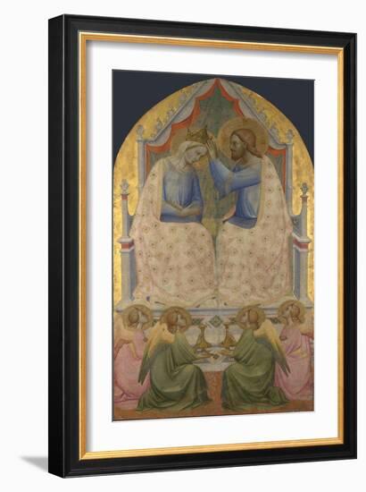 The Coronation of the Virgin. About 1380-85-Agnolo Gaddi-Framed Giclee Print