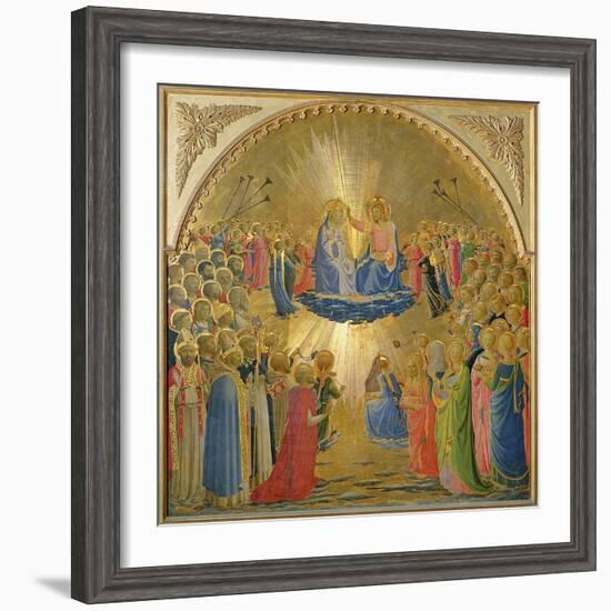 The Coronation of the Virgin, c.1440-Fra Angelico-Framed Giclee Print