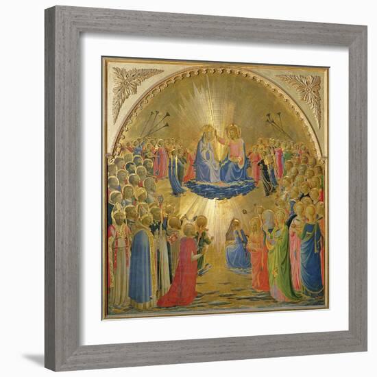 The Coronation of the Virgin, c.1440-Fra Angelico-Framed Giclee Print