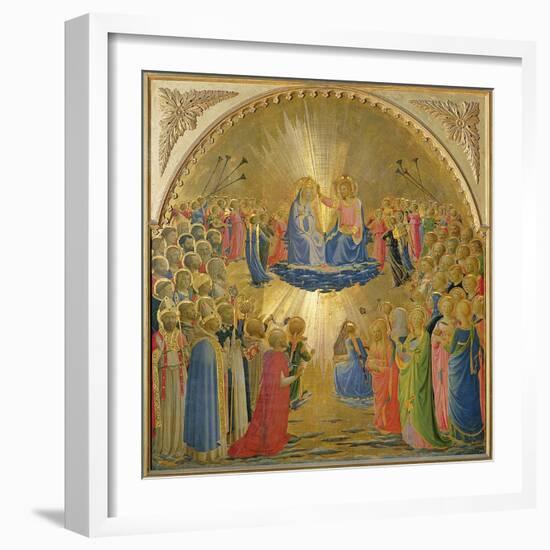 The Coronation of the Virgin, c.1440-Fra Angelico-Framed Giclee Print