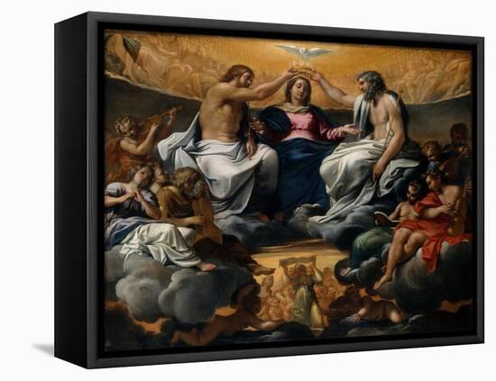 The Coronation of the Virgin, c.1595-Annibale Carracci-Framed Premier Image Canvas