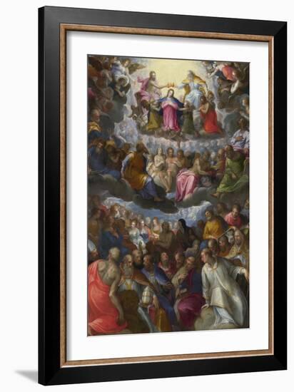 The Coronation of the Virgin, C. 1598-Johann Rottenhammer-Framed Giclee Print