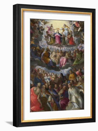 The Coronation of the Virgin, C. 1598-Johann Rottenhammer-Framed Giclee Print