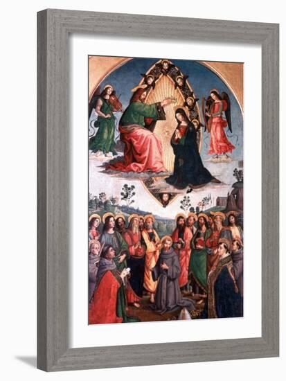 The Coronation of the Virgin, C1503-Bernardino Pinturicchio-Framed Giclee Print
