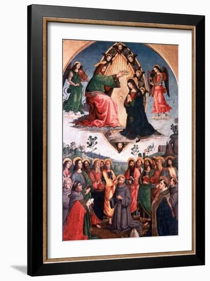 The Coronation of the Virgin, C1503-Bernardino Pinturicchio-Framed Giclee Print