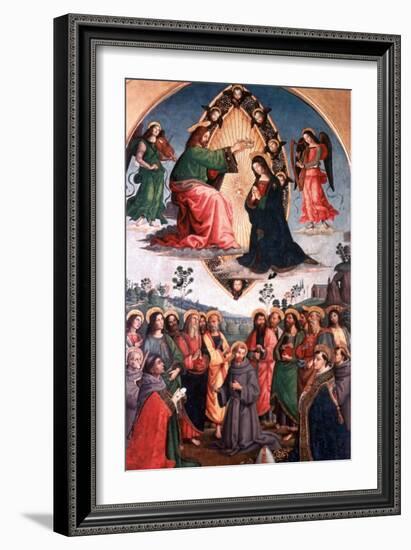 The Coronation of the Virgin, C1503-Bernardino Pinturicchio-Framed Giclee Print