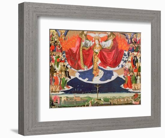 The Coronation of the Virgin, Completed 1453-Enguerrand Quarton-Framed Giclee Print