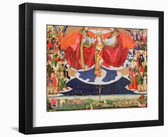 The Coronation of the Virgin, Completed 1453-Enguerrand Quarton-Framed Giclee Print