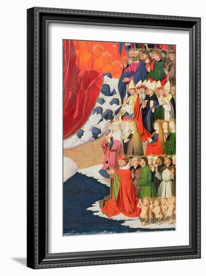 The Coronation of the Virgin, Completed 1453-Enguerrand Quarton-Framed Giclee Print