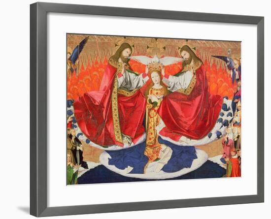 The Coronation of the Virgin, Completed 1453-Enguerrand Quarton-Framed Giclee Print