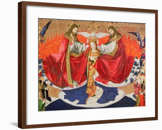 The Coronation of the Virgin, Completed 1453-Enguerrand Quarton-Framed Giclee Print