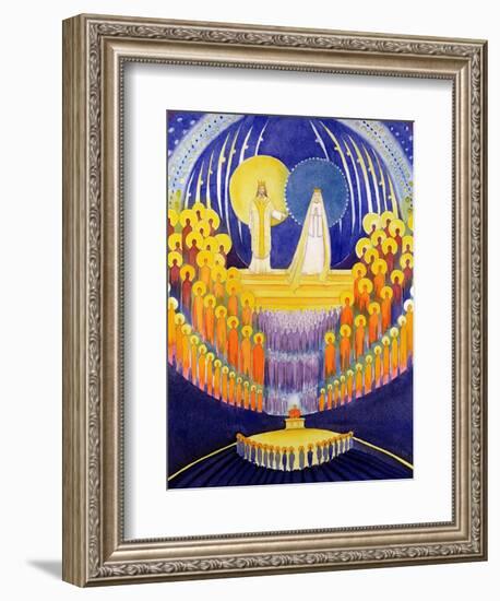 The Coronation of the Virgin Mary and the Glory of All the Saints, 2003-Elizabeth Wang-Framed Giclee Print