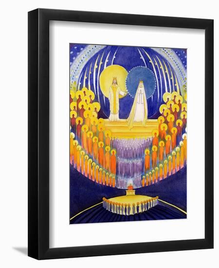 The Coronation of the Virgin Mary and the Glory of All the Saints, 2003-Elizabeth Wang-Framed Giclee Print