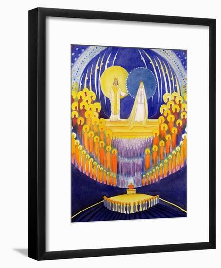 The Coronation of the Virgin Mary and the Glory of All the Saints, 2003-Elizabeth Wang-Framed Giclee Print