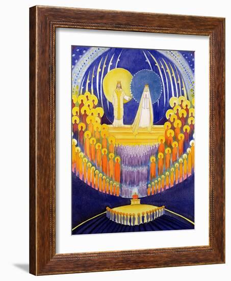 The Coronation of the Virgin Mary and the Glory of All the Saints, 2003-Elizabeth Wang-Framed Giclee Print