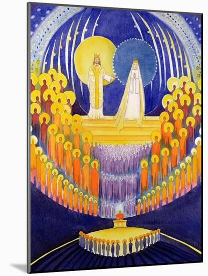 The Coronation of the Virgin Mary and the Glory of All the Saints, 2003-Elizabeth Wang-Mounted Giclee Print