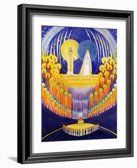 The Coronation of the Virgin Mary and the Glory of All the Saints, 2003-Elizabeth Wang-Framed Giclee Print
