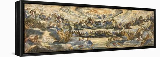 The Coronation of the Virgin (Paradis)-Jacopo Tintoretto-Framed Premier Image Canvas