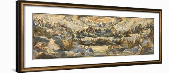 The Coronation of the Virgin (Paradis)-Jacopo Tintoretto-Framed Giclee Print
