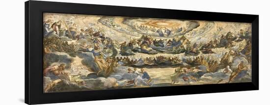 The Coronation of the Virgin (Paradis)-Jacopo Tintoretto-Framed Giclee Print