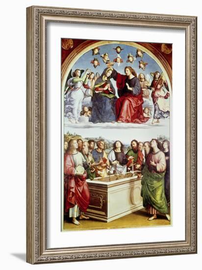 The Coronation of the Virgin-Raphael-Framed Giclee Print